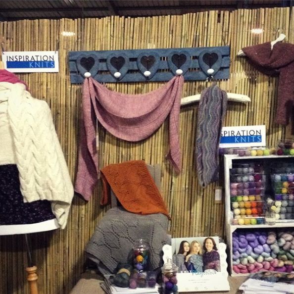 My own little corner of the Eden Cottage Yarns stand